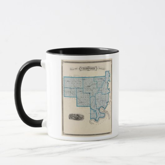 Kaart van Crawford County Mok (Links)