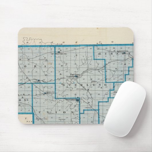 Kaart van Crawford County Muismat (Met muis)