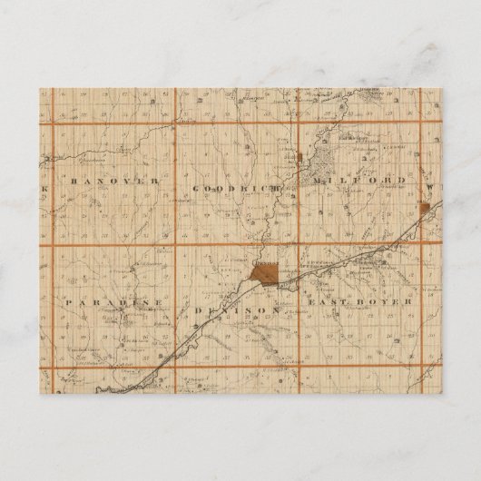Kaart van Crawford County, staat Iowa (Voorkant)