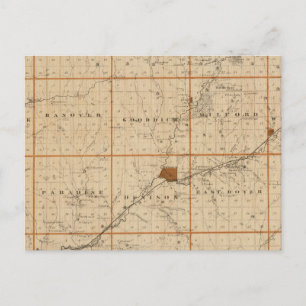 Kaart van Crawford County, staat Iowa