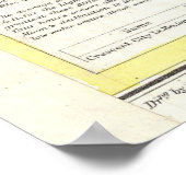  kaart van Crescent City Harbour CA (1859) Poster (Hoek)