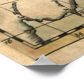  kaart van Cuba (1762) Poster (Hoek)