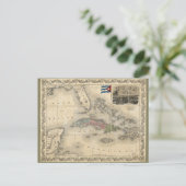 Kaart van Cuba door J.H. Colton (1851) (Staand voorkant)