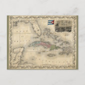 Kaart van Cuba door J.H. Colton (1851) (Voorkant)