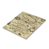 Kaart van Cuba en Hispaniola Tegeltje (Zijkant)