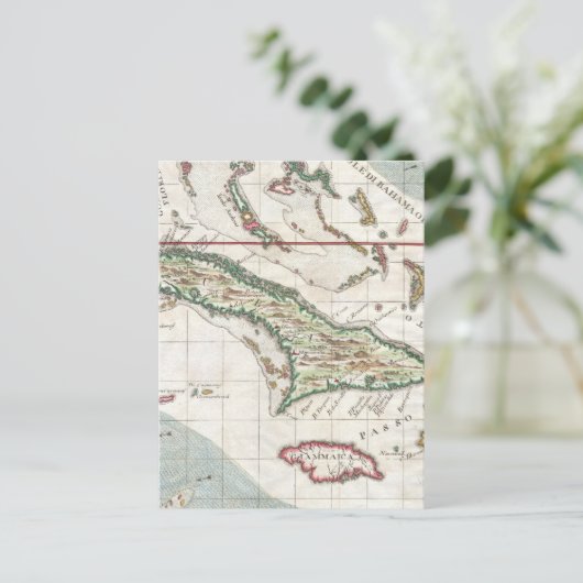  kaart van Cuba en Jamaica (1763) (Staand voorkant)