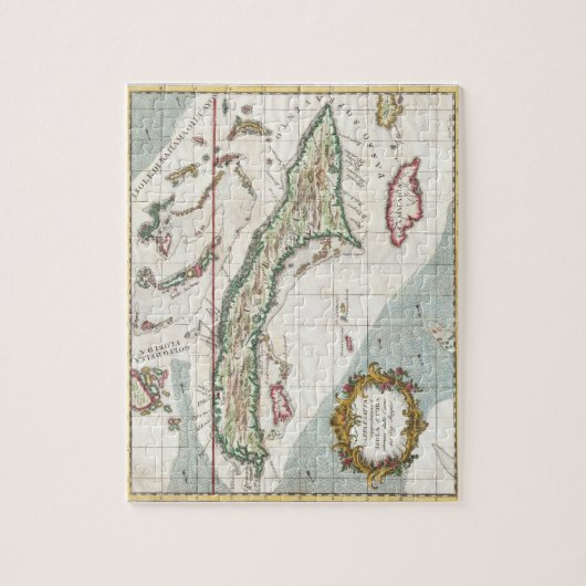  kaart van Cuba en Jamaica (1763) Legpuzzel (Verticaal)