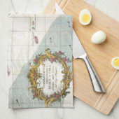  kaart van Cuba en Jamaica (1763) Theedoek (Quarter Fold)