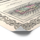  kaart van Cuba, Jamaica, Puerto Rico Poster (Hoek)