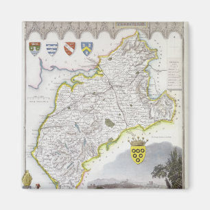 Kaart van Cumberland, uit 'Moule's English Magneet