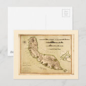 Kaart van Curaçao, Kleine Antillen (1794) (Voorkant / Achterkant)