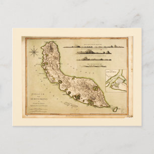 Kaart van Curaçao, Kleine Antillen (1794)