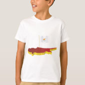 Kaart van Cyprus T-shirt (Voorkant)