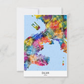 Kaart van Dalian China (Voorkant)