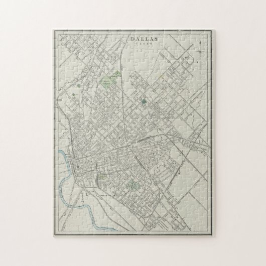  kaart van Dallas Texas (1901) Legpuzzel (Verticaal)