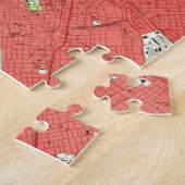 kaart van Dallas Texas (1958) 2 Legpuzzel (Zijkant)