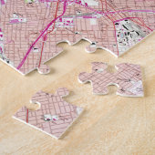  kaart van Dallas Texas (1958) Legpuzzel (Zijkant)