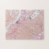  kaart van Dallas Texas (1958) Legpuzzel (Horizontaal)