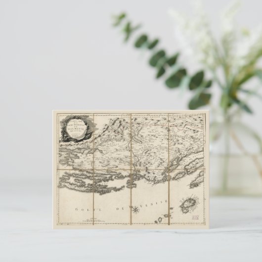 Kaart van Dalmatia, Kroatische kust en eilanden (1 (Staand voorkant)