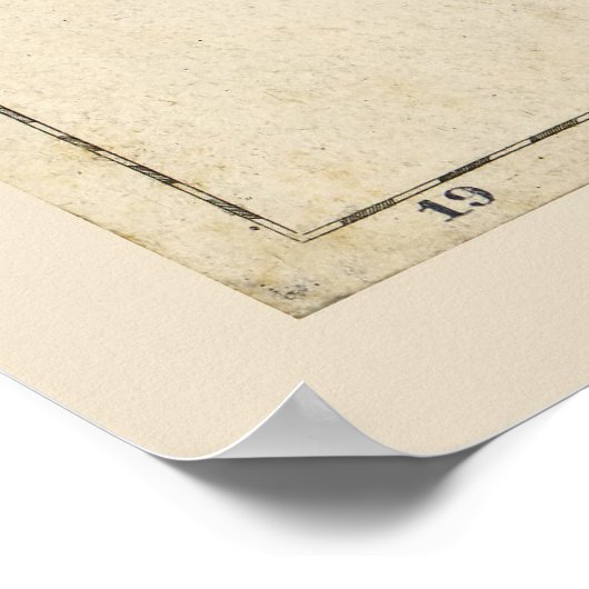 Kaart van Dalmatia, Kroatische kust en eilanden (1 Poster (Hoek)