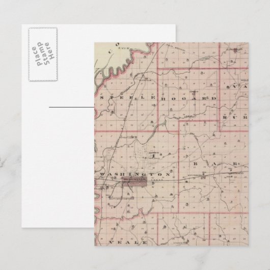 Kaart van Daviess County (Voorkant / Achterkant)