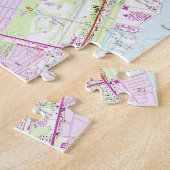 kaart van Daytona Beach Florida (1952) Legpuzzel (Zijkant)