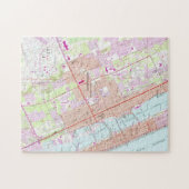 kaart van Daytona Beach Florida (1952) Legpuzzel (Horizontaal)