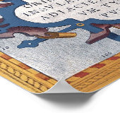  kaart van de 16e eeuw van Zuidoost-Azië Poster (Hoek)