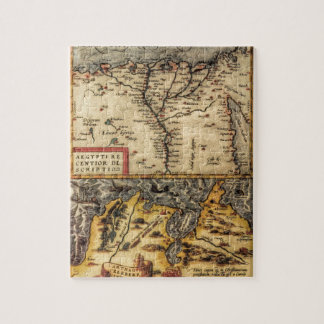 Kaart van de 16e eeuw voor Tunesië en Egypte Legpuzzel