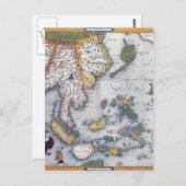 Kaart van de 16e eeuw voor Zuidoost-Azië en Indone (Voorkant / Achterkant)