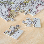 Kaart van de 19e eeuw voor Azië Legpuzzel (Zijkant)