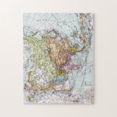 Kaart van de 19e eeuw voor Azië Legpuzzel (Verticaal)