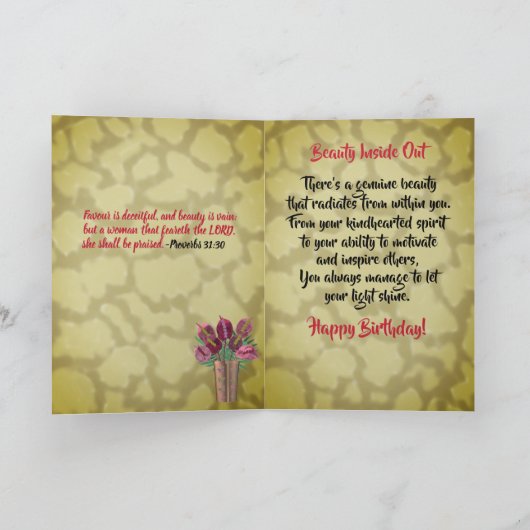 Kaart van de 60e verjaardag van de Afrikaanse Amer (Binnen)