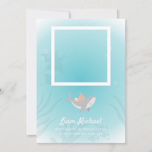 Kaart van de aankondiging van de Baby van de zoete (Voorkant)