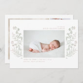 Kaart van de aankondiging van de geboorte van de M (Voorkant / Achterkant)