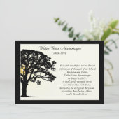 Kaart van de aankondiging van de zonneschijnoverli (Staand voorkant)