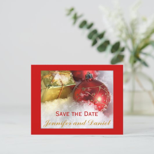 Kaart van de aankondiging van het huwelijk van dec (Staand voorkant)