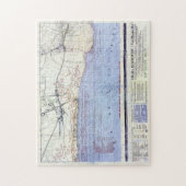  kaart van de aanvoer van het strand van Omaha (19 Legpuzzel (Verticaal)