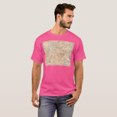 kaart van de Adirondack Mountains (1893) Act T-shirt (Voorkant volledig)