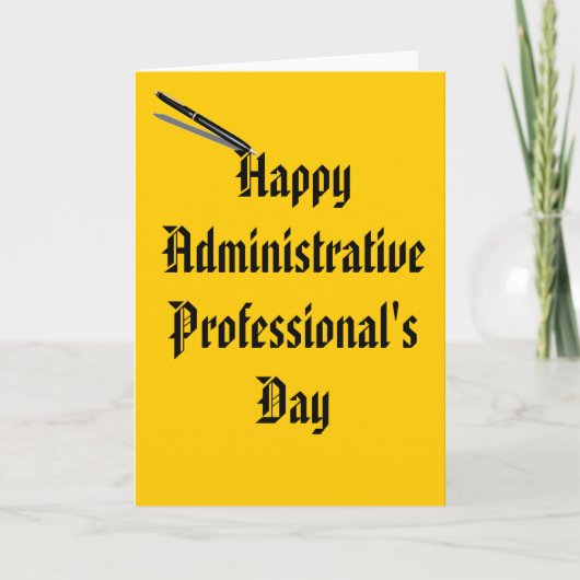 Kaart van de Administratieve Professionele Dag (Voorkant)