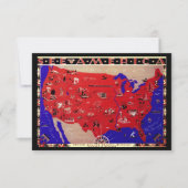 kaart van de adreswijziging van de Verenigde Stat (Voorkant)