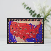  kaart van de adreswijziging van de Verenigde Stat (Staand voorkant)