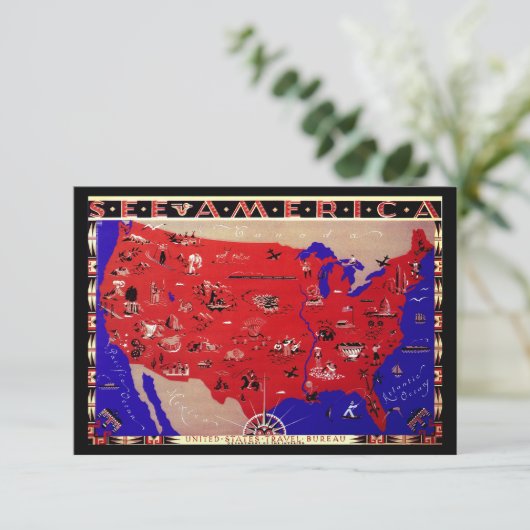 kaart van de adreswijziging van de Verenigde Stat (Staand voorkant)