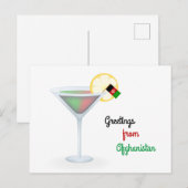 Kaart van de Afghaanse cocktail Holiday (Voorkant / Achterkant)