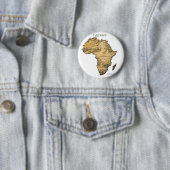 Kaart van de AFRIKA-reeks Ronde Button 5,7 Cm (In situ)
