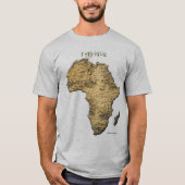 Kaart van de AFRIKA-reeks T-shirt (Voorkant)
