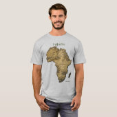 Kaart van de AFRIKA-reeks T-shirt (Voorkant volledig)