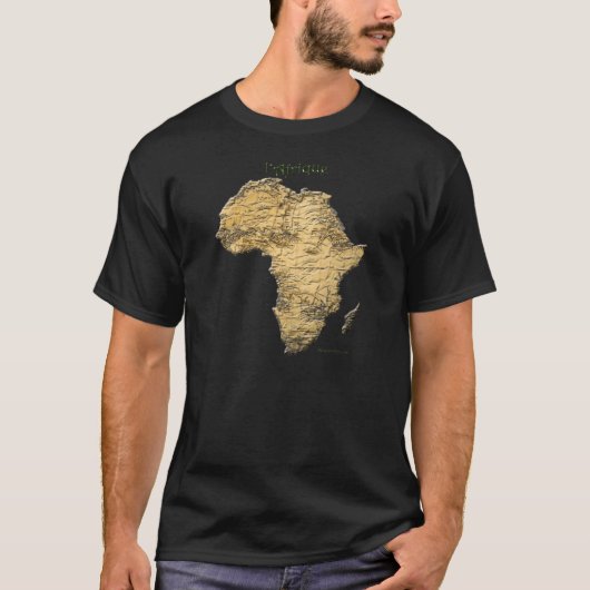 Kaart van de AFRIKA-reeks T-shirt (Voorkant)