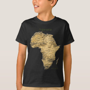 Kaart van de AFRIKA-reeks T-shirt