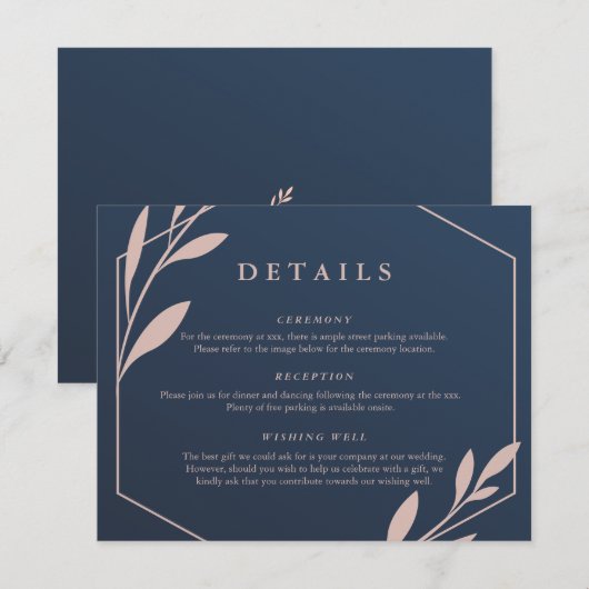 Kaart van de Afsluiting voor zeemacht en roze geom (Voorkant / Achterkant)